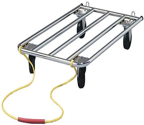 Carrello super resistente per gabbie di animali in tubolare d’acciaio inox, 104,14 x 60,33 x 20,32 cm (lunghezza x larghezza x altezza), 7,9 kg