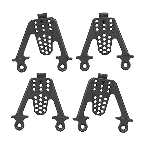Metal Adjustable Shock Damper Towers Mount Multihole Accessory Fit for SCX10 1/10 RC Car (Black) Scx10 Ii Shock Towers
