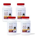 Acid Gone Antacid Chewable Generic for Gaviscon Extra Strength Chewable Tablets 100 Ct. Per Bottle Pack of 4 Bottles Total 400 Tablets