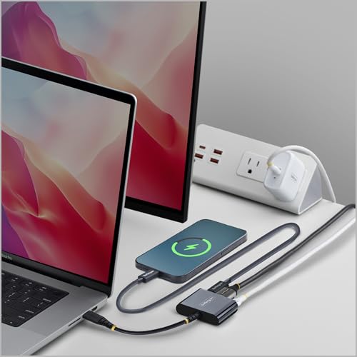 Mini Docking Station USB-C HDMI 4K 60Hz Hub USB 5Gbps Adaptador multipuerto PD 140W 6
