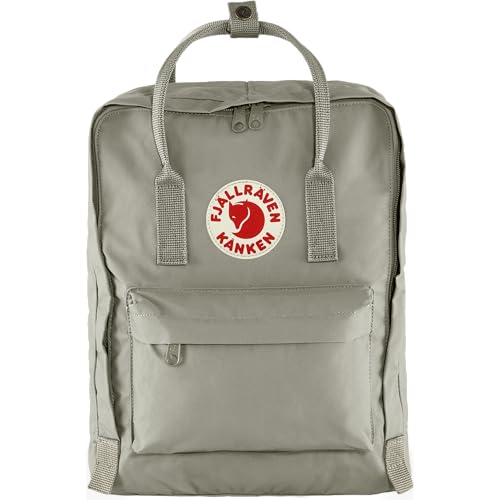 Fjällräven Kanken Backpack - Durable Vinylon Fabric, Water-Resistant, Classic Design - School, Travel, Fog