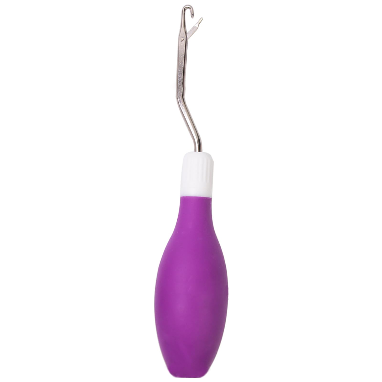 Bent Locking Hook Crochet Needle for Carpet Making, Ergonomic Grip Locking Hook Crochet Needle for Carpet Making Craft Bent for Hair