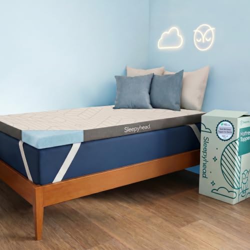 Sleepyhead Twin XL Mattress Topper 3 Inch for College Dorm...