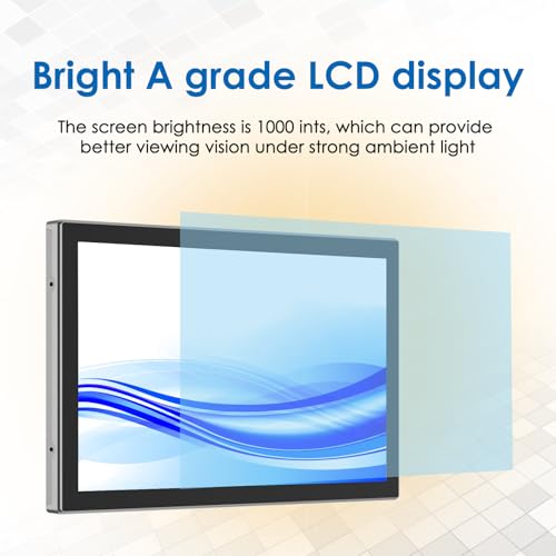 Image of 23.8 Inch 10 Points PCAP Open Frame Touch Screen LCD Display Monitors 1920x1080 Black with 1000 Nits Brightness