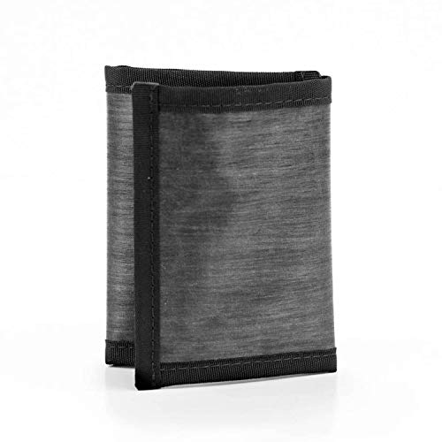 Flowfold Traveler Trifold Wallet Durable Slim Wallet Front Pocket Lightweight Minimalist Wallet, Trifold Wallet Made in USA (Graphite)