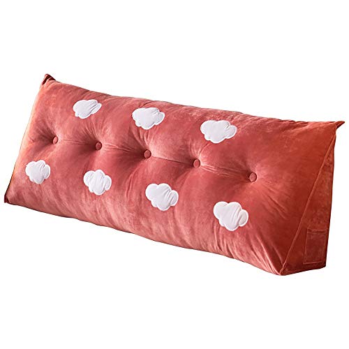 FYMDHB886 Crystal Velvet Double Bedside Large Cushion Sofa Backrest Soft Bag Tatami Lumbar Pillow Detachable Washable