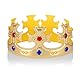 Königskronenhut,Krone König,Krone Mittelalter König,Geburtstag Königskrone Hüte,Goldene Königskronen für Erwachsene,Kronen Partyhut für Königin Prinzessin Märchen Adel Accessoire Kostüm Karneval