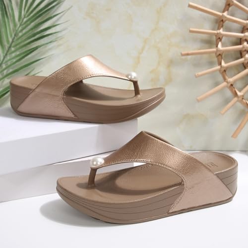 Women Thong Wedges Heel Dressy Sandals Flip Flops Platform Comfortable Summer Shoes3