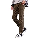 [JIGGYS SHOP] ジギーズショップ ストレッチ チノ スリムパンツ｜L コールブラウン ボトムス テーパード 伸縮性 タイト 細め 仕事 ビジネス 細身 白 黒 茶色 ズボン フィット シンプル 無地 大人 定番 万能