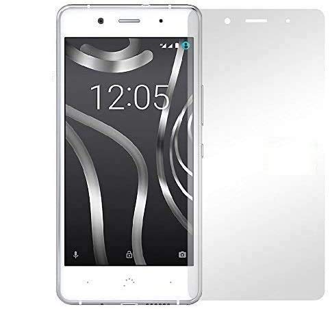 REY 3X Protector de Pantalla para BQ AQUARIS X5 Plus, Cristal Vidrio Templado Premium