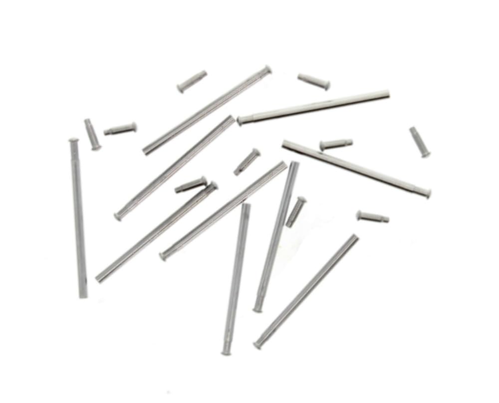 Ewatchparts 10 Set 18mm Tube Friction Pins Compatible With Fixing Citizen Eco Drive Watch Band Clasp Flip Lock Silver