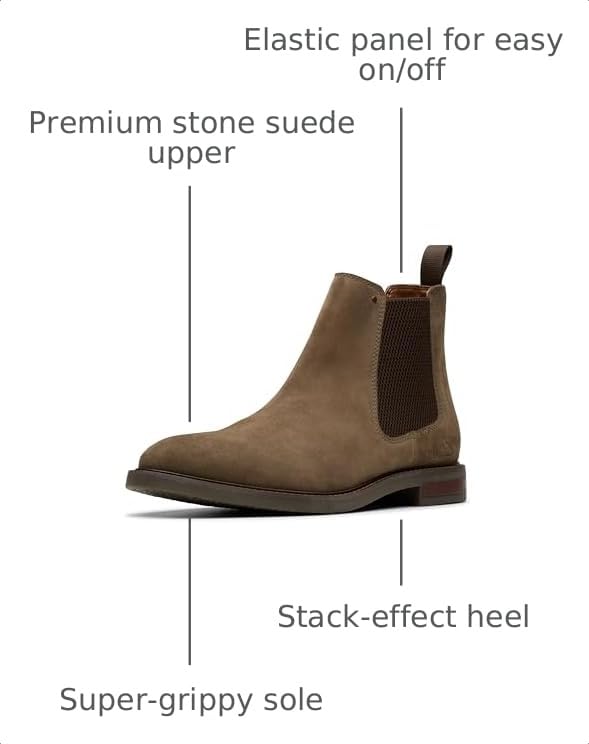 Image of Clarks Men's Jaxen Easy Chelsea Boots