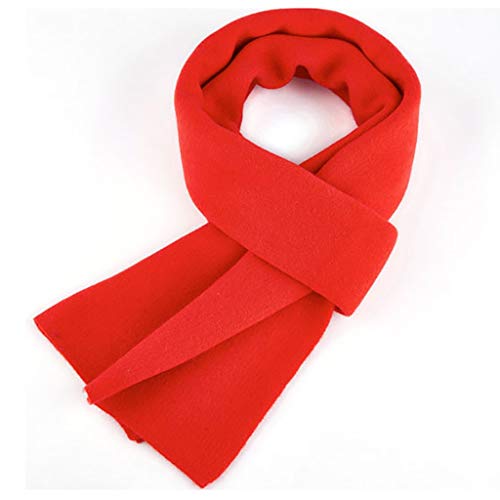 Believe in yourself Men's Scarves Winter Solid Color Cashmere Wool Thickening Business Youth Middle-Aged High-end Gift Box (Color: Red) (Color : Red)