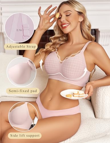 Image of Avidlove Bras for Women No Underwire Seamless Bra Comfortble Bralette Full Coverage Everyday Bras