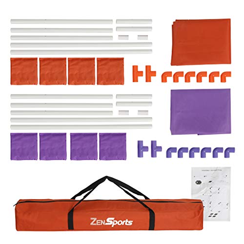 Zeny Portable Pvc Framed Cornhole Set With 8 Bean Bags And Carry Bag 3X2-Feet, Lightweight Corn Hole Boards For Outdoor Indoor Play #TOP6