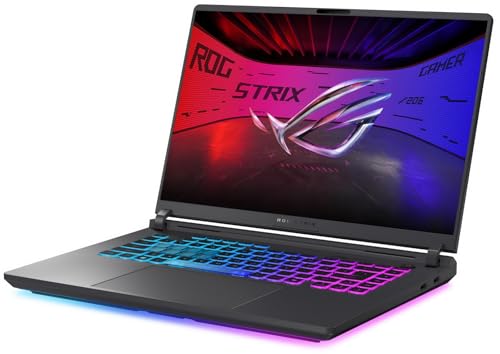 Image of EXCaliberPC [2025] ASUS ROG Strix G16 G615JHR-DS74 (Intel Core i7-14650HX, 64GB DDR5 RAM, 1TB NVMe SSD, NVIDIA GeForce RTX 5050, 16 inch FHD+ 165Hz, Windows 11) Gaming Laptop