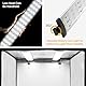 Photobox Fotostudio, 40x40x40 cm Tragbares faltbares Fotolichtbox Lichtzelt mit 2 LED Beleuchtung 48W Hoher CRI95 +,4 Hintergründe 1 Farbfilter Lichtwürfel für die Produktfotografie Fotostudio Set