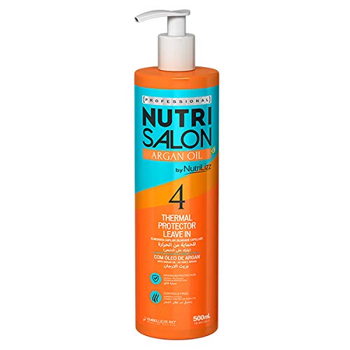 NOVEX NUTRI Salon ARGAN Oil Thermal Protector Leave IN (4) 500 ml, zwart, standaard