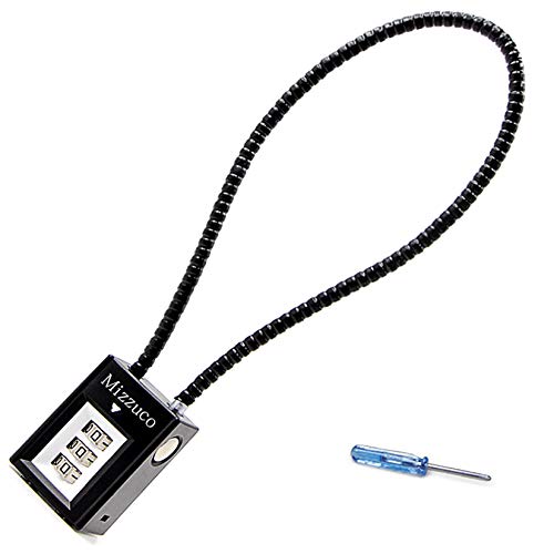 Mizzuco Trigger Lock 3 Digit Combination 15 Inch Gun Cable Lock for Pistols Hand Gun Rifles Bb Gun Shotguns