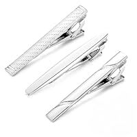 Batheidon 3 Stück Krawattenklammer Set für Herren – Klassische Krawattennadel aus Kupfer für Business, Hochzeit und Alltag – EleganteKrawattenklammern für verschiedene und Anlässe