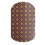MOSAIC GEM - Jamberry Nail Wraps - Half Sheet - Gold Sparkle on Burgundy Red