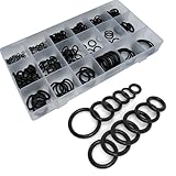 Zikefest 300PCS O-Ring Kits, Rubber O-Ring Assortment Kit, 18 Size Nitrile Rubber Assortment Set for Car, Plumbing, Faucet, Mechanic, Repairs, Air or Gas Connections Resist Oil and Heat