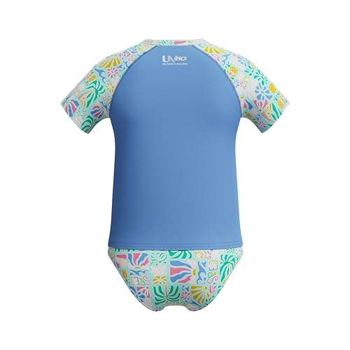 Image of Speedo Girl's Uv Swim Shirt Short Sleeve Rashguard Set