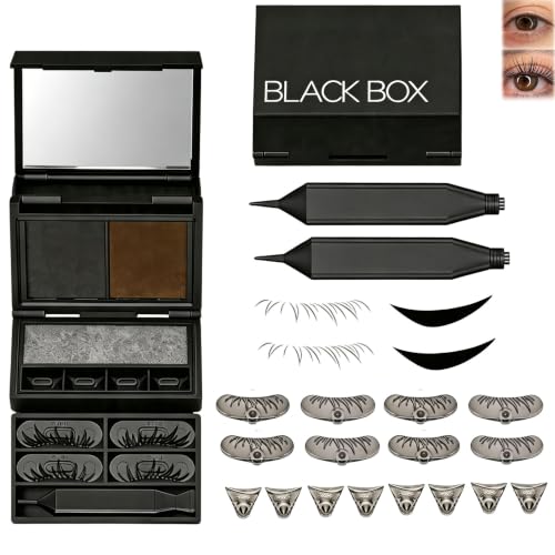 3-in-1 Eyelash & Eyeliner Stamp Kit with Beauty Mark, Eyelash Stamp Kit