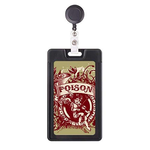 Badge rétractable Danger Child Religon Music avec porte-carte enrouleur et attache ceinture