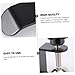 BRIGHTFUFU Headset Holder Space-Saving Aluminum Alloy Under Desk Mount for Headphones and Earphones Compatible with All Gaming Headsets Sleek Black Design for Home Office Use