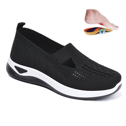 dubuto Women's Walking Shoes 2024 New Wove Breathable Soft Orthopedic Diabetic Comfortable Sneakers for Women Indoor Outdoor Casual Athletic Work Shoes2