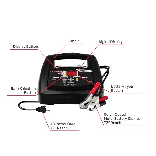 Image of Schumacher Electric 6A Car Battery Charger & Maintainer, 6V /12V - SC1307