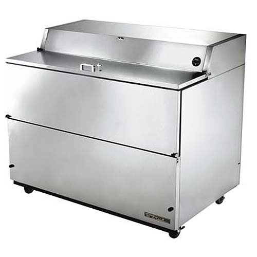 True TMC-58-S-HC Forced Air Milk Cooler Stainless Exterior, Aluminum Interior, Sixteen Crate Capacity | Fridge.com