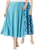 Women's Plus Size Reversible Skirt, 2 Looks For The Price Of One