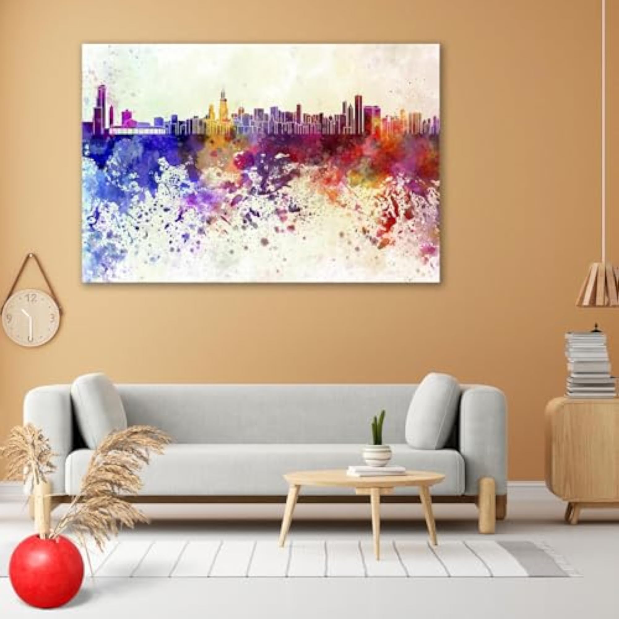Chicago Skyline Peel & Stick Vinyl Wall Sticker