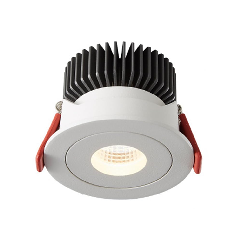 BHGFYXBS Recessed Led Lighting Ceiling Spotlight Flush Mount Downlight Accent Spot Lighting Indoor, 7W Directional Spotlights For Living Room Bedroom Hallway Restaurant Spots Lamp,White-6000K