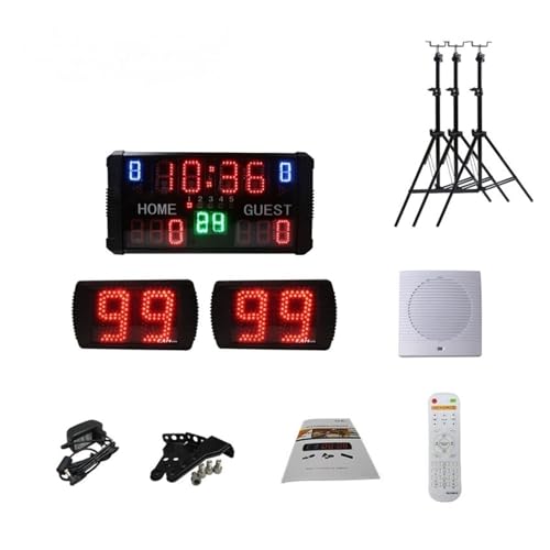 Marcador electrónico multisport con reloj 24s sincronizado miniatura 2