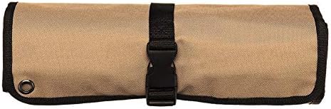 10 Slots Chef Knife Roll Bag Waterproof Oxford Cloth Roll Utensil Holder Storage Bag Multi Purpose Knife Roll Pouch with Cover Flap Wrap String for Small Size knife