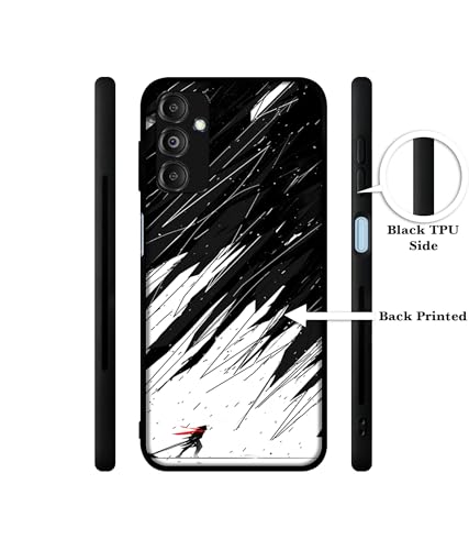 Image of Geometric Strom Design Premium 2D Printed Metal Back Case Cover for Samsung Galaxy M14 5G