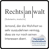 Rechtsanwalt: Das geniale Geschenkbuch mit den besten Sprüchen von Einstein bis Gandhi. Ein perfektes Geschenk zum Geburtstag