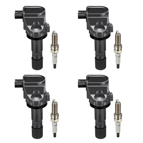 Image of BDFHYK Ignition Coil UF672 and Spark Plug 97390 for Honda Civic 2012-2015