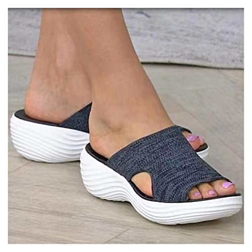 Womens Casual Slippers Breathable Outdoor Beach Platform Sandals for Women Plus Size Wedges Shoes Women Sandals4