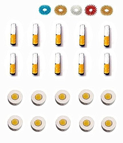 Acupressure Bar Magnets + Chakra Magnets With Massage Rings