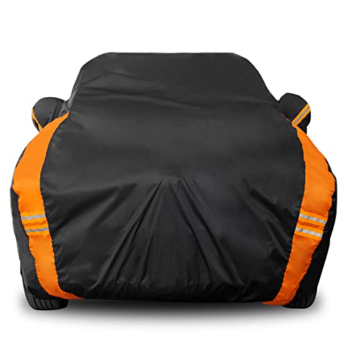 Image of Avecrew SUV Car Cover Waterproof All Weather for Automobiles, Outdoor Full Exterior SUV Covers (Length: 193 inch-208 inch)