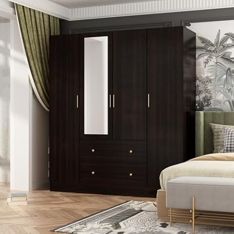 Hitow 4 Door Wardrobe Armoire Cover