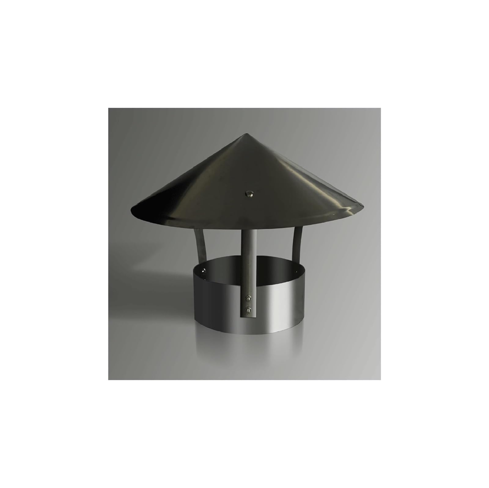 Tapas de chimenea galvanizadas y cubiertas de tubo de ventilación de metal con sombrero de nieve