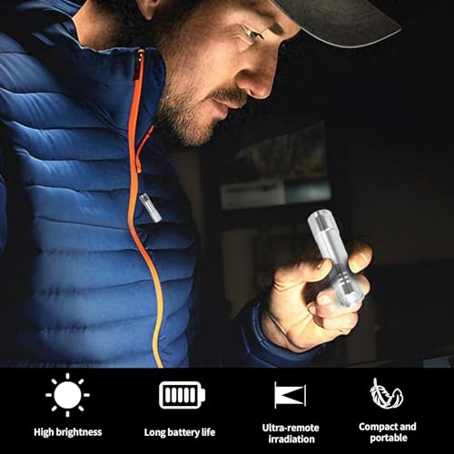 Hilngav S13-6SE 6 Pack Led Aluminum Small Mini Usb C Rechargeable Flashlights thumb #5