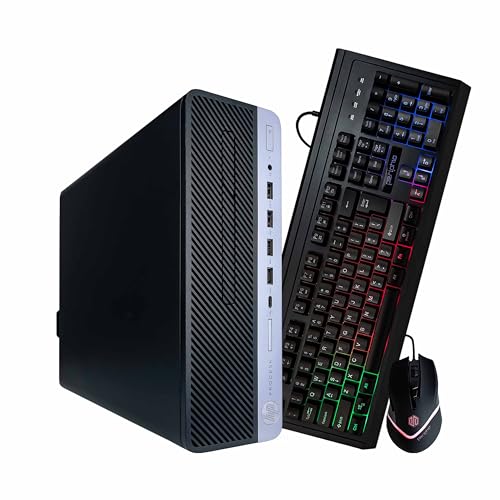 HP ProDesk 600 G5 Desktop Computer | Intel Core i5 9th Gen | 16GB DDR4 RAM | 500GB SSD | Windows 11 Pro | WiFi + Bluetooth | RGB Keyboard & Mouse | Home & Office PC (Renewed)