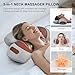 Lifiora 3-in-1 Neck Massager Pillow with Heat & Gentle Support, Deep Relaxation for Neck, Massage Pillow for Shoulder & Back, Ergonomic Pillow Design for Daily Comfort at Home or Office