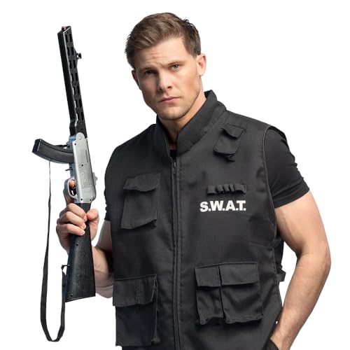 Boland 00431 - Spielzeug Waffe Polizei Gewehr, Polizist, Karneval, Mottoparty, Zubehör für Faschingskostüme